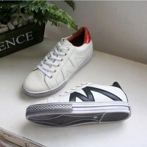 acontizo 여성운동화 천연가죽 스니커즈, 레드+250