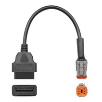오토바이 진단 케이블 OBDII 416 핀 OBD 어댑터 OBD2 연장 커넥터 할리 오토바이 4 핀 케이블, 6Pin