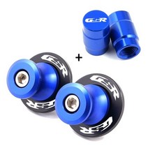 Suzuki GSR 750 600 400 GSR400 GSR600 GSR750 8MM 오토바이 액세서리 CNC 알루미늄 M8 스윙 암 스풀 슬라이더 스탠드 나사, A Set Blue
