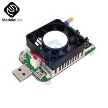 전압계 25W DC 4-25V 전자 부하 저항 USB LED 디스플레이 전원 공급 장치 충전기 배터리 테스트 팬 가변, 한개옵션0