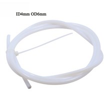 3D 프린터 프린팅 부품 소모품 보우덴 필라멘트 가이드, 28.5M PTFE Tube - ID4 OD6 Whit