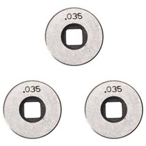 3X Mig 용접기 와이어 피드 드라이브 롤러 휠 키트 직경 25Mm 0.8-0.9Mm/.030 인치-.035 인치, 01 silver