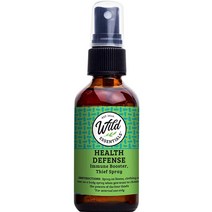 Wild Essentials Health Defense 천연 스프레이 59.1ml2온스) 60ml 면역 부스트 100 에센셜 오일과 위치 헤이즐로 만든 4개의 도둑 블렌드, 헬스 디펜스