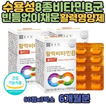 비타민 B군 B12 60대 70대 영양제 활력 비타민B 9 복합 미네랄 출 산 후 육아 직장 맘 여성 구연산 비오틴 엽산 남자 비타민비 원 남성 여자 중년 부부 VITAMINB12