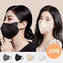 프로텍트보이 호프리미엄 국내산 KF80 황사 미세먼지 대형 새부리형 컬러 숨쉬기 편한 가벼운 마스크 블랙 화이트 그레이 베이지 30매 (1팩 5매입), [프리미엄] KF80 화이트 30매