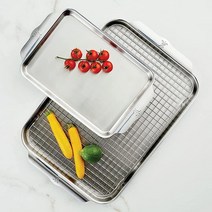 Hestan OvenBond 컬렉션 스테인리스 스틸 베이킹 시트 세트 3피스