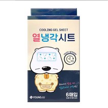 파란물산특가_[국내산] 곰탱이 열냉각시트 6매입 /열내림/쿨링 패치/냉각시트, 파란 쿠팡 1, 파란 쿠팡 본상품선택