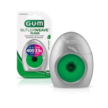 G.U.M 버틀러 위브 왁스 치실 183m 6팩 GUM ButlerWeave Waxed Dental Floss Rewindable Dispenser Mint