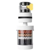 세면대필터 수전 샤워기필터 가정용 주방 욕실용 범용 수도꼭지 통풍기, 화이트