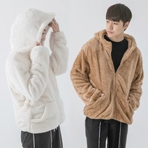 (당일발송) 보송 포근 보아털 후리스 후드 집업 점퍼 (3color)