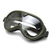 70s VINTAGE ARMY GOGGLE 빈티지 아미 고글 BLACK 157673, 그린