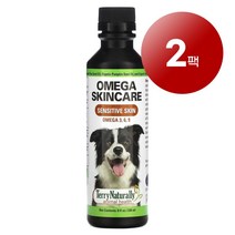 리암마켓 Terry Naturally 테리 내추럴리 강아지용 민감성 피부 털 건강 관리 보충제 오메가 236ml 1팩, 2팩