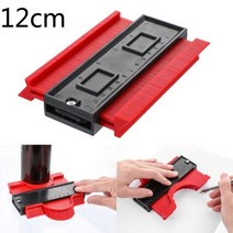 Mintiml 다기능 윤곽 프로파일 게이지 복사기 5/10inch 타일링 라미네이트 타일 엣지 쉐이핑 목재 측정 눈, 02 12cm-RED