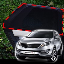 기어가 차박 모기장 방충망 스포티지R, SUV/RV-1열(좌+우)+세차타월