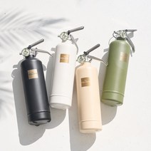 더스퀘어 차량용 디자인 분말 ABC 소화기 무광 1kg, 무광 화이트, 무광 화이트