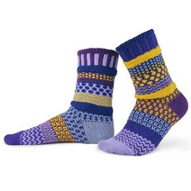 솔메이트 삭스 - Purple Rain Crew Socks(짝짝이양말), Purple Rain L
