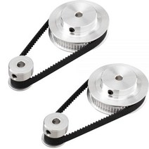 쟈키 자전거 변속기 휠 GT2 동기식 20 및 60 톱니 5mm 보어 알루미늄 타이밍 풀리 2 개 길이 200mm/280mm/400mm/610mm 너비 6mm 벨트, 20T8-60T5-610mm, 1pcs, 15 20T8-60T5-610mm_01 1pcs