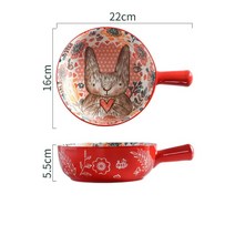 토끼 손잡이 세라믹 크리스마스 용품, 7.0.5L D