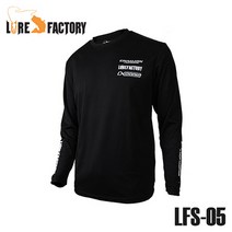 루어팩토리 LFS-05 브랜드저지 티셔츠 낚시, 블랙