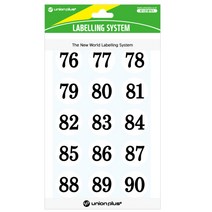 유니온플러스 unionplus 숫자스티커(308W)(백색) UL-308W 25mm 1개