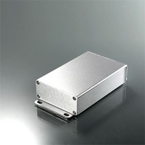 알루미늄 인클로저 케이스 PCB DIY 악기 전자 프로젝트 보호 상자 크기 66x27x100mm Siliver 전원 공급 장, 02 Bending of plate_02 black