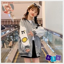 스톨즈 R스마일야구점퍼 (블랙 그레이)