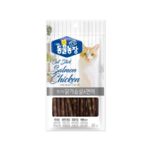 동물농장 캣스틱 닭가슴살&연어 40g, 6개