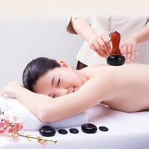 전기 핫 스톤 마사지 전신 테라피 에스테틱 리프팅 안마기, 지름은 약 5cM