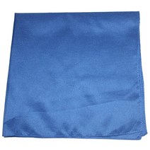 데일리 베이직 플레인 100% 폴리에스터 55.9 x 55.9씨엠 CM(22 22인치) 반다나 10개 팩 블랙., Royal Blue