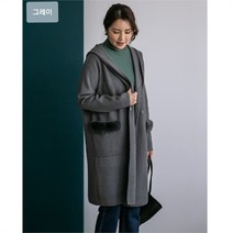 [이헌영]&데칸쇼 편하게 걸치는 후드와 주머니 렉스장식 포인트 롱 자켓 21DS4071J1