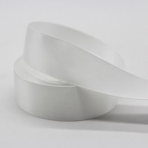 띠지 1 인치 25MM 새틴 리본 100% 폴리에스테르 패브릭 테이프 DIY 바느 보우 공예 포장 장식 액세서리, [01] A01 White, [01] 25mm