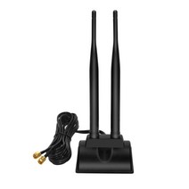 wifi 와이파이 듀얼 안테나 공유기 연장선, 듀얼안테나 (안테나 탈착불가), 3m