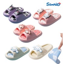 산리오 어린이 여아 시나모롤 슬리퍼 쿠로미 실내 키즈 미끄럼방지 마이멜로디 헬로 키티 아동 실내화 샌들 eva 욕실화