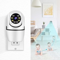 CCTV 방범 보안 감시 IP 카메라 현관 문 스마트폰 가정용 매장 무선 초소형 펫 씨씨티비 HD 1080p ip 와이파이 비디오 cctv 적외선 야간 양방향 오디오 자동 추적, 캠만, 미국 플러그