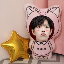 샤오잔 굿즈 캐릭터 쿠션 베게 스타 응원 선물 17종, 14, 40cm(양)