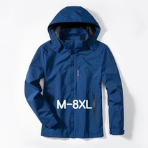 쥬엔리치 남자 빅사이즈 바람막이 자켓 후드 집업 캐주얼 점퍼 등산 남성 잠바 L-8XL