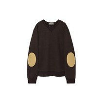 [조질롱] SUPIMA NOIL ELBOW STITCH SWEATSHIRT BROWN
