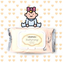 아이에스테크 베비랑 오리지널 물티슈 80매 캡 부드러운 원단 피부자극 최소화 아기도 사용가능 순한 순면 감촉 신축성, 단품