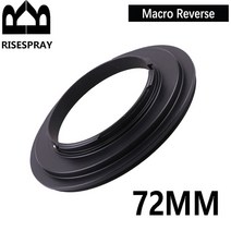 49 52 55 58 62 67 72 77mm 매크로 리버스 렌즈 어댑터 링 Nikon AI Canon EOS OLYMPUS OM SONY AF NEX, 07 72MM_04 니콘 F 마운트
