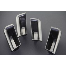 기아 포르테 세라토 2008-2013 자동차 스타일링을위한 4pcs 도어 스토리지 박스 핸들 장갑 팔걸이 상자, 01 Black, 4개