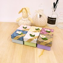 바미샵 백합 꽃무늬 6종 반지 케이스 색상랜덤