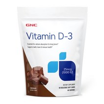 지엔씨 GNC 지앤씨 비타민D3 1000IU 초콜릿 1병 60구미