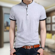 차이나넥 반팔 티셔츠 여름 데일리 아이템 디젠 남성