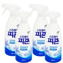 일루몬트 신제품 피죤 섬유탈취제 스프레이 탈취제 섬유유연제 490ml, 블루비앙카, 4개