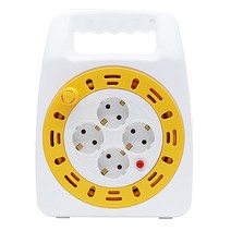 러그박스 4구 접지 전기릴선 코드릴 20M 옐로우, LUG-G15M(WY)