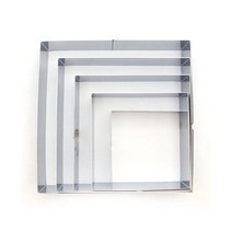 쭈bapha_무스링 높은 사각 무스틀 6cm 2호 베이킹 떡만들기 케익 몰드 떡틀 베이 사각링♥LtMS, ♥myside!, ♥sunshineee