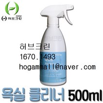 [허브크린] 에코트 욕실클리너 500ml 싱크대 샤워 부스 물때제거 (매직블럭증정), 에코트 욕실 1개+매직블럭1개