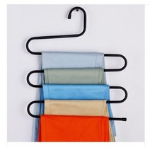 S형 5단 바지걸이, 블랙, 18개