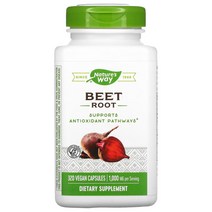 네이처스웨이 비트 루트 뿌리 500mg 비건 320캡슐, 기본, 1개