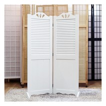 [주식회사 가구야히메] 갤러리 패널 미니 2단 원목 파티션 접이식 인테리어 낮은 가벽, 색상:내추럴
